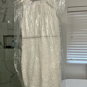 Elegant White Lace Dress